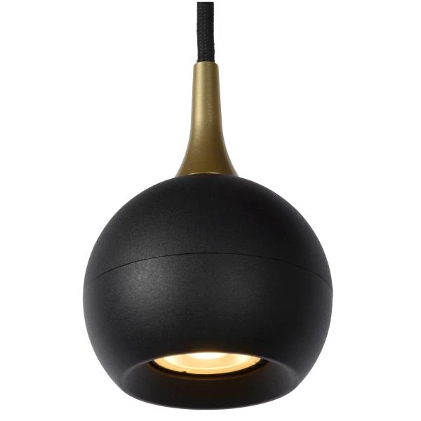 Lucide FAVORI - Hanglamp - Ø 9 cm - 1xGU10 - Zwart - detail 1